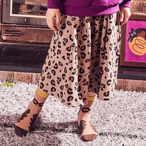 마틸다엔와이 여아용 레오파드 스커트