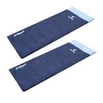 지오프리 하이랜드 경량 침낭 + 수납가방, 블루, 2세트