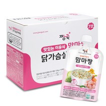 짱죽 맛있는 이유식 맘마짱 7개월부터 10p, 닭가슴살야채죽, 120g, 1개