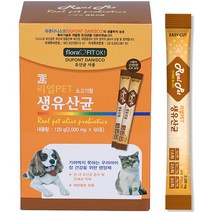 [누리팝] 리얼펫 강아지 영양제 60포, 생유산균, 1개
