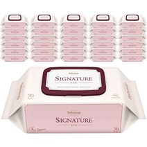 베베숲 시그니처 레드 유아물티슈 캡형, 40팩, 70매