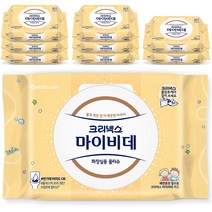 크리넥스 마이비데 키즈 화장실용 물티슈 캡형, 40매, 9팩