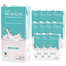 데이리스타 밀쉬 저지방 멸균우유, 1L, 12개