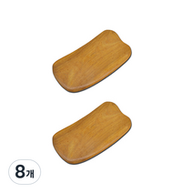 샌달 우드 스크래핑 보드 나무 전신 얼굴 마사지기 F, 8개