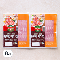 롯데햄 의성마늘 담백한 베이컨, 160g, 8개