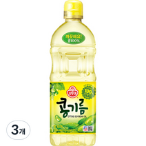 오뚜기 식용유, 0.5L, 3개