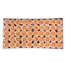 모리앤 프리미엄 DIY 장미 비누꽃머리 50p + 꽃대 50p, 살구