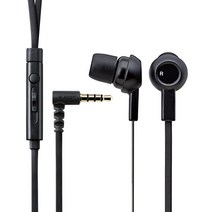 과일 핸즈프리 플랫 이어폰 EHP-CS3520BK-G, 블랙