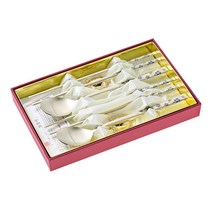 테이블아트 크로버 티타늄 거북 부부 세트, 6p (스푼 2p, 젓가락 2p, 수저받침 2p), 1개