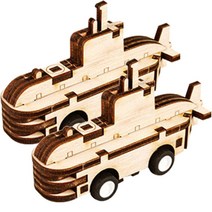 영공방 달려라 장보고함 나무 조립키트, YM861-17, 2개