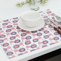 해피툴 방수식탁매트, 혼합 색상, 40.5 x 31.5 cm