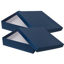 박스몬스터 엔젤 200 x 200 x 50 mm 선물포장박스, 블루 3, 2개