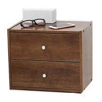 아이리스 시스템 서랍형 스탁 수납장 STB-400H 40cm, 브라운