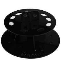 MAANGE 원형 10구 브러쉬 드라이 랙, 블랙, 1개