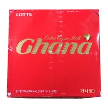 롯데제과 가나 밀크 초콜릿, 70g, 50개