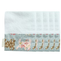 보떼하우스 코튼 어린이집 유아수건 5p, 내추럴바니 블루, 5개입