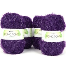 퐁퐁수세미 뜨개실 4볼, 13 보라