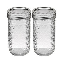 볼메이슨 크리스탈 젤리 유리저장병, 354ml, 2개입