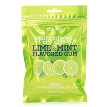 피코크 라임 앤 민트향 껌, 105g, 1개