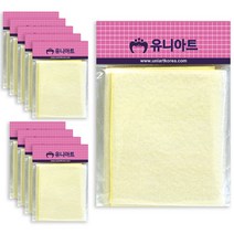 유니아트 11cm 찍찍이 흰색, 10개입