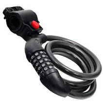 코아브 와이어 비밀번호 자전거 자물쇠 5자리 블랙, 1개