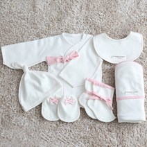 콩닥콩닥 신생아용 무형광 베이직 전통 배냇저고리 DIY만들기 6종세트 사계절 90% 박음질