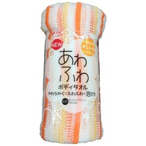 아이센 신축 버블타올 소프트 BT-625신, 오렌지, 1개