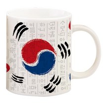 TBL 태극기 머그컵 300mL, 흰색, 1개