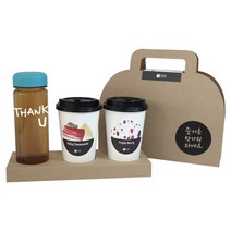 1AM 쥬뗌므 프리미엄 크라프트 THANK U 하늘뚜껑 보틀 블랜딩차세트, 크라프트 패키지 + 티백세트(테이크아웃잔 2p + 루비 캐모마일 3p + 트리플 베리 3p) + THANK U 보틀 스티커 + 트라이탄 보틀 + 즐거운 한가위 패키지 스티커, 1세트