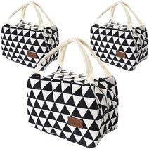 블럭마트 방수 보온보냉가방 & 파우치 블랙, 3개입