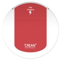 크레앙 고속 무선 충전기 CREQWRP, CREQWRP-RD(레드), 1개