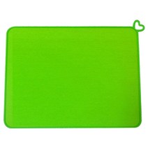 블럭마트 펫 식기매트 410 x 310 mm, 그린, 1개