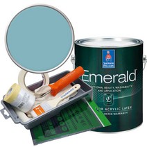 셔윈윌리암스 에메랄드 페인트 1L세트, SW6493 Eddtide