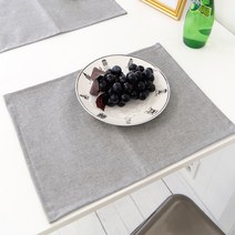 아포아룸 헤이든 선염 방수 테이블매트, 연그레이, 29 x 40 cm