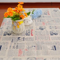 이코디 뉴스페이퍼 테이블 보, 혼합 색상, 140 x 220 cm