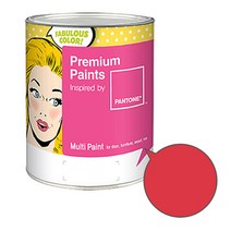노루페인트 팬톤멀티 에그쉘광 스윗로즈계열 페인트 1L, 포피 레드(17-1664)