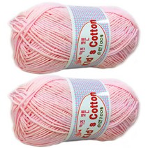 행복뜨기 키즈코튼 뜨개실 2p, 324 연분홍