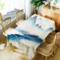 아울리빙 아트 디자인 주방 테이블보, J, 140 x 180 cm