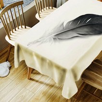 아울리빙 인테리어 일러스트 식탁보, B, 140 x 180 cm