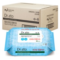닥터아토 손 & 입 전용티슈 휴대형, 20매, 36팩