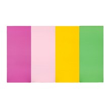 퍼니존 퍼니테라피 유아폴더매트 핫핑크비비드 시리즈3, 핫핑크 + 베이비핑크 + 옐로우 + 그린