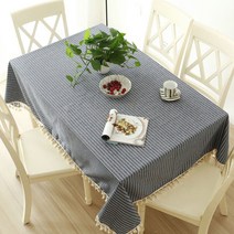 이코디 레이술 테이블 보, 네이비, 60 x 60 cm