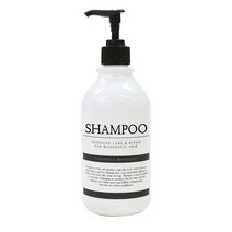 핸드팩토리 클래식 샴푸 디스펜서 520ml 화이트용기 블랙캡, 1개