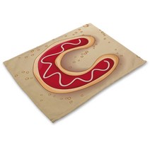 리빙팝 쿠키알파벳 테이블매트, 03, 42 x 32 cm