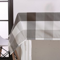 이코디 라인 디자인 테이블 보, 아크로매틱체크, 90 x 90 cm