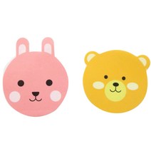 황씨네도시락 도시락스티커 토끼 24p + 곰 24p, 혼합 색상, 1세트