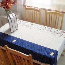 이코디 일러스트 라이프 테이블 보, 도트에어플레인, 100 x 140 cm