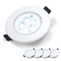 씨티오 LED MR16 일체형 조명 5W 5p, 주광색(형광등색), 5개