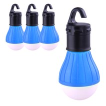 블럭마트 LED 캠핑전등 걸이형, 블루계열, 4개입
