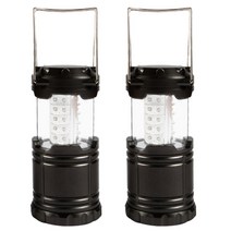 블럭마트 LED 30구 캠핑전등, 블랙계열, 2개입